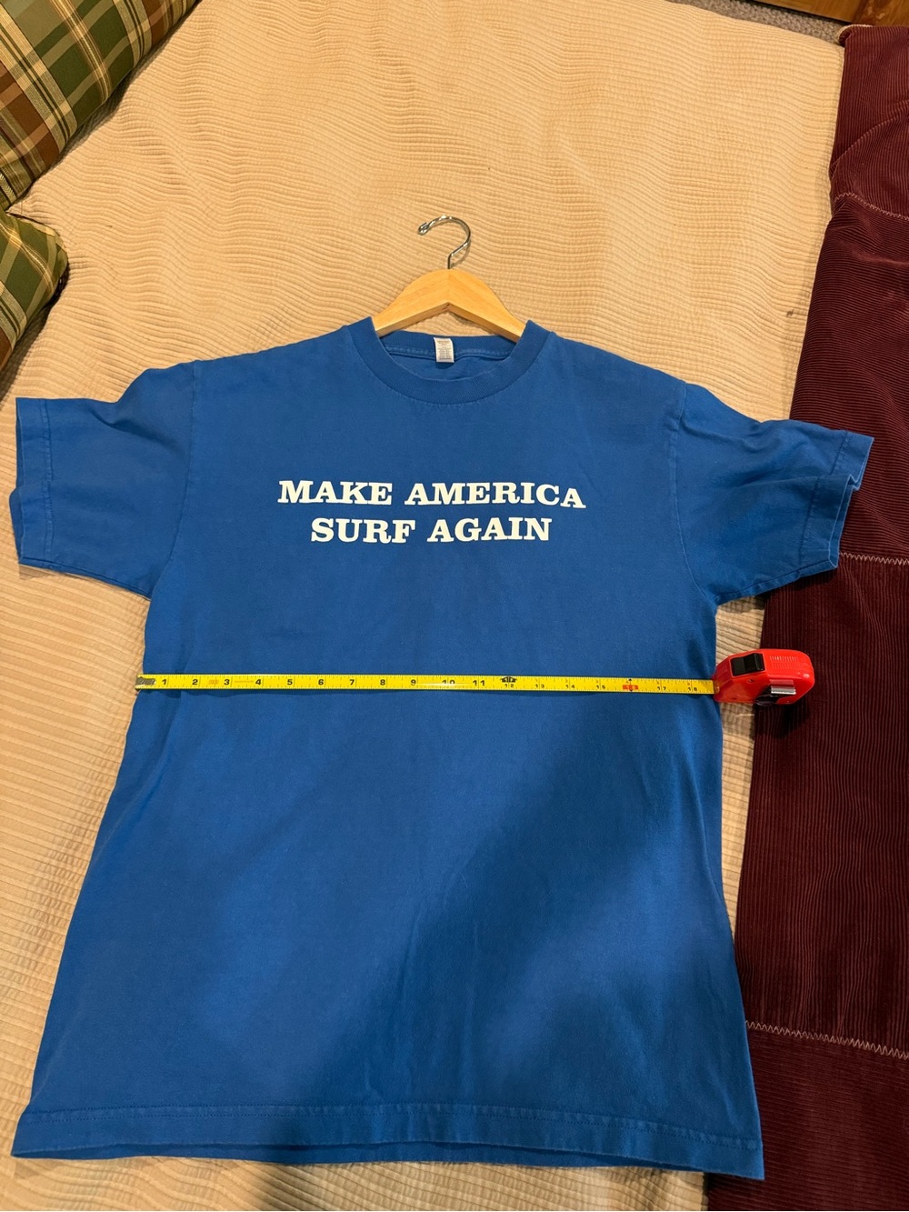 Blue "Make America Surf Again" Graphic Tee - Unbranded - Picture 2 of 5